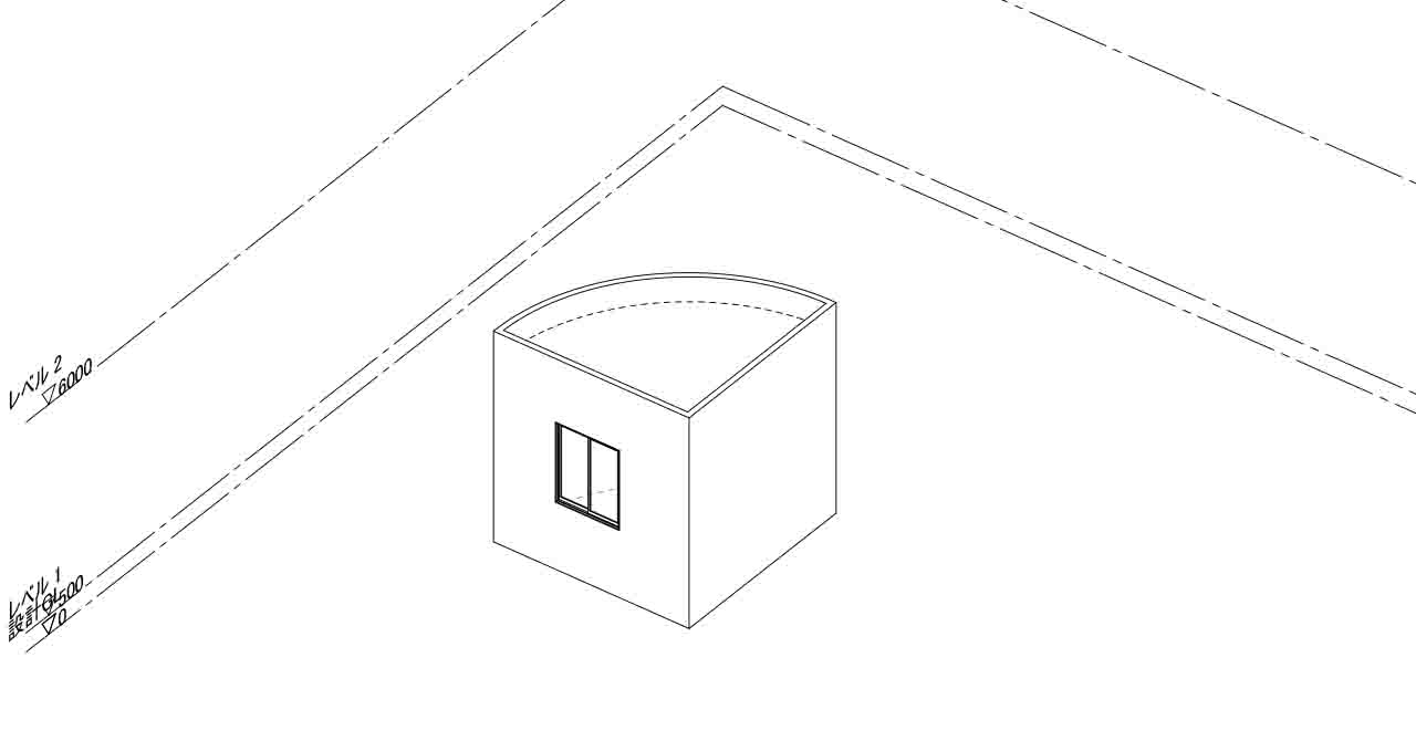 Revit LTで作成した小屋モデルをTwinmotionに取り込んだアートワーク制作イメージ