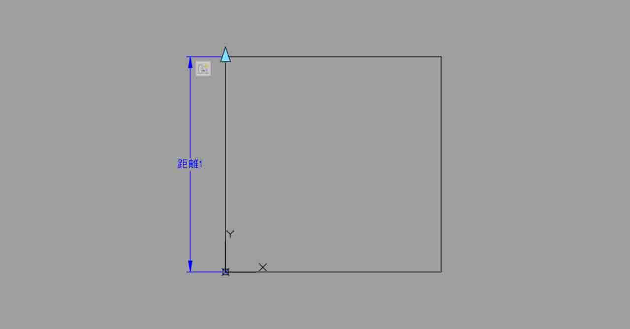 AutoCAD 2025で四角形を縦方向にストレッチするダイナミックブロックの設定例